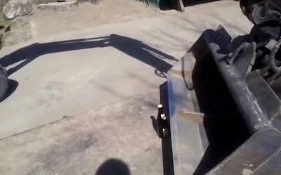 Compact excavator beer removal