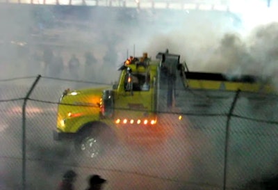 Dump Truck burnout