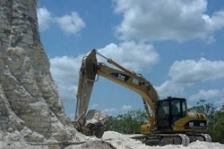 Mayan ruins excavation