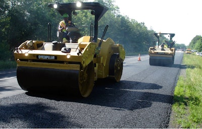 To avoid fracturing aggregates when compacting stone matrix asphalt (SMA) or open-graded mixes, it may be necessary to use two rollers set in low amplitude during the breakdown phase.