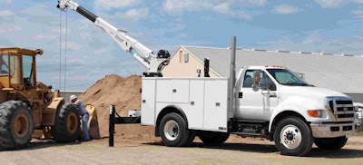 Service truck crane OSHA rule