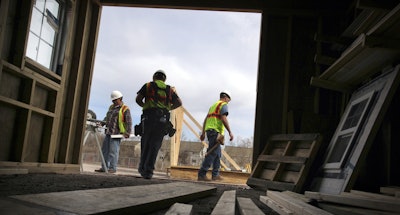 Training new hires at Carpentry Contractors Co. in Montrose, Minnesota. Credit: David Joles/Star Tribune