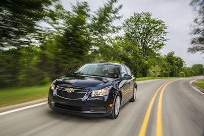 The 2014 Chevy Cruze Clean Turbo Diesel boasts fuel economy of 46 mpg highway and can go 717 miles on one tank of diesel fuel.