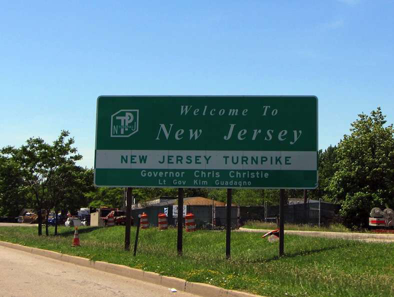 New Jersey Welcome Sign