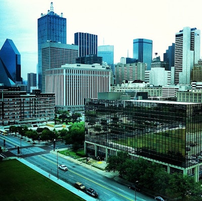 Downtown Dallas as seen from the Omni Hotel