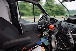 The hardware side of Ford’s robotic test driving system.