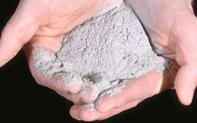 Based on study of ancient Roman concrete, researchers say mixing volcanic ash, pictured here, with lyme and seawater would result in stronger concrete.
