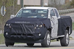 A spy shot of the 2015 Chevrolet Colorado during testing reveals design changes. GM is said to be planning on bringing a diesel option to the Colorado and GMC Canyon.