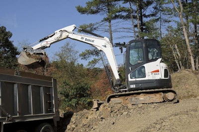 Bobcat E63 compact excavator