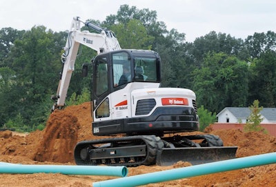 Bobcat’s new E85 is its largest compact excavator yet.