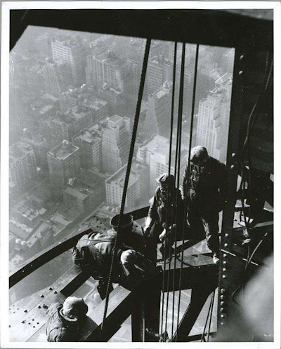 Empire State Building welders work high above the city. Credit: Lewis Wickes Hine