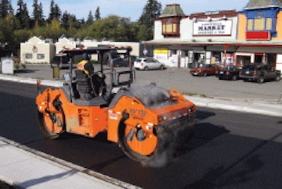 HMA mats will cool quickly in cold or wet ambient conditions, making getting density near impossible, which can lead to raveling; but oscillation compaction can achieve density on cooled mats.