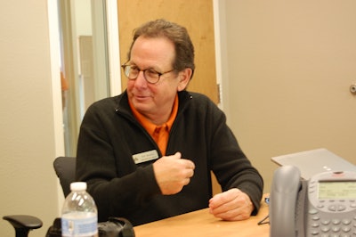 Ritchie Bros. President Rob Mackay speaks at a company event in Kissimmee, Florida.