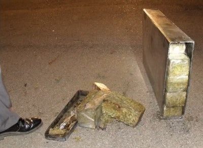 Construction equipment Ripper marijuana smuggling