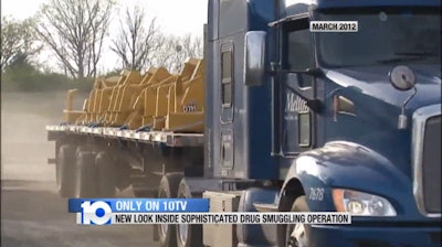Construction equipment Ripper marijuana smuggling