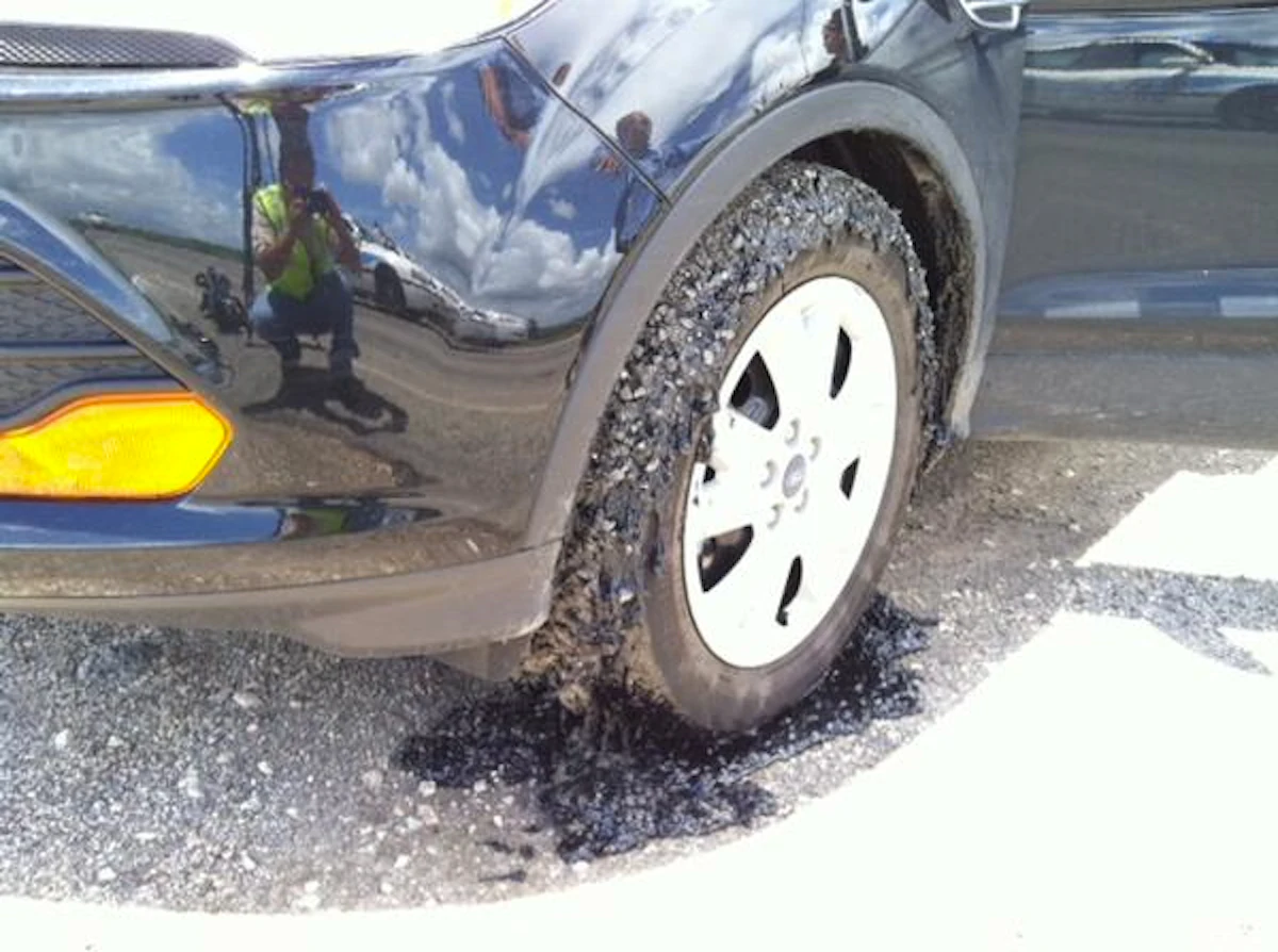 Texas contractor to pay for repairs resulting from tar covered tires ...