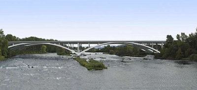 Rendering of the new Willamette River Bridge (Photo: Oregon Department of Transportation)