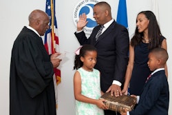 Judge Nathaniel Jones swore in Foxx using the Transportation Secretary’s great-grandparents’ Bible. (Photo: USDOT)