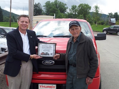 Floyd Pullin Ford 102 F-150 STX honorary president Ford Trucks