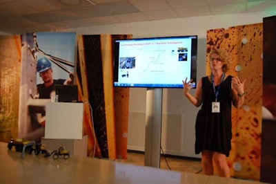 Three big paradigm shifts are driving the technology of heavy equipment, said Jenny Elfsberg, director of emerging technology.