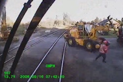 train crashes equipment