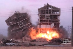 Bakersfield power plant implosion shrapnel