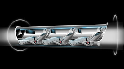 Each capsule would hold 28 passengers. (Photo: Tesla)
