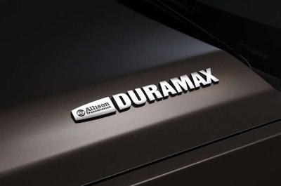 2015 Chevrolet Silverado 3500 HD LTZ crew cab pickup with dual rear wheels