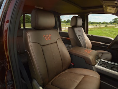Running W branding on 2015 King Ranch Seat backs