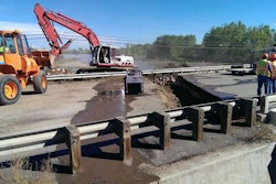 CDOT crews work to repair a bridge on State Highway 119 west of Intestate 25 on September 18, 2013. (Photo: @ColoradoDOT / Twitter)