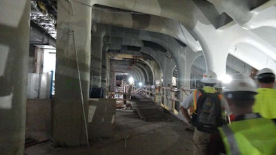 A view of the substructure of the building Credit: hailstate41/Reddit