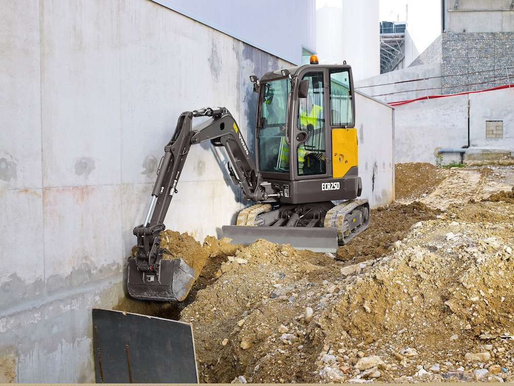 Volvo ECR25D compact excavator