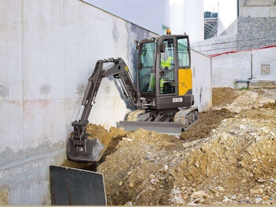Volvo ECR25D compact excavator