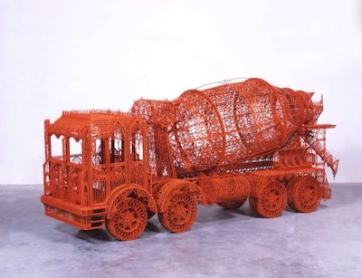 Wim Delvoye Gothic construction equipment
