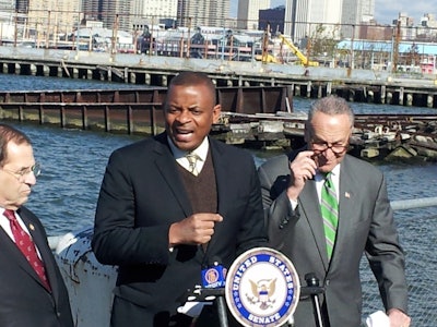 Transportation Secretary Anthony Foxx speaks during a visit to the Montague Tunnel on October 25, 2013. (Photo: U.S. Department of Transportation)