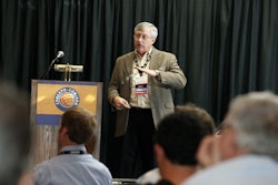 Joe Schlabach of Deister Machine Co. in Fort Wayne, Indiana, hosts an educational session at ConExpo-ConAgg 2011.