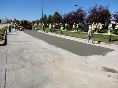 The Highlands Ranch, Colorado, project is one of the largest concrete pavement preservation projects to have ever been undertaken. (Photo: Courtesy of International Grooving and Grinding Association/Douglas County Department of Public Works Engineering)