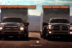 Ford F-350 drag race