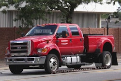 Ford F-750 prototype spy shot