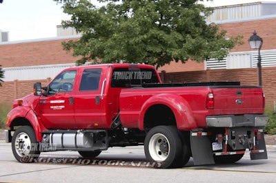 Ford F-750 prototype spy shot