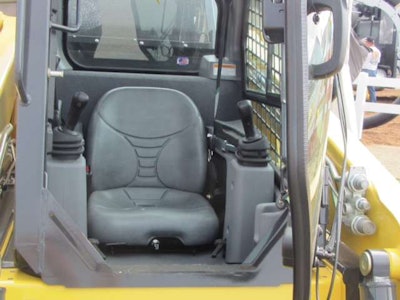 The updated cab in the S220R-1 is larger and has better visibility than its predecessors.