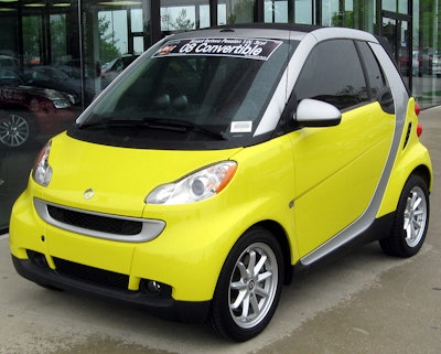 Smart ForTwo was ranked as the most embarrassing car of the decade. (Photo: Wikimedia Commons)