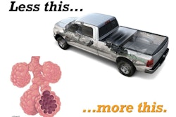 Chrysler CNG fuel tank modeled after lungs