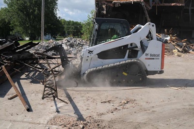 Bobcat’s T590 compact track loader was the top-selling new machine in August.