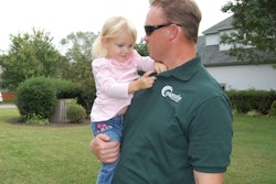 Magnolia Landscape’s Matthew Gilligan with daughter Kiley. Credit: Amy Materson
