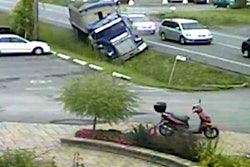 Distracted Dump Truck Driver Brake fail