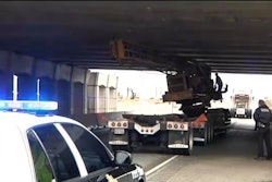 Truck gets stuck in Lorena