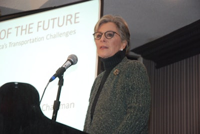 Sen. Barbara Boxer (D-Calif.), chairman of the Senate Environmental & Public Works Committee, was among the speakers at the Infrastructure for the Future conference put on by American Highway Users and the Volvo Group in Washington, D.C. Credit: Max Heine