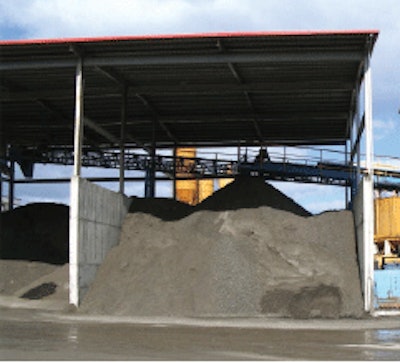 Processed RAP stored under cover absorbs less moisture, requiring less heat in the drum plant when incorporated into mix.