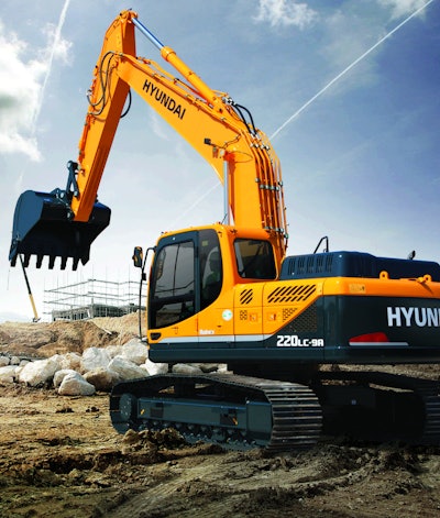 Hyundai R220LC-9A crawler excavator